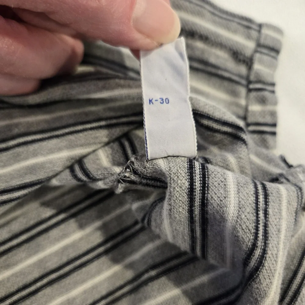 Polo Ralph Lauren Black‎ Gray White Stripes 2XL XXL